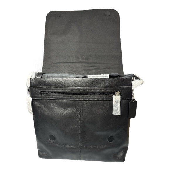 NWT Coach Black Charles Small Messenger Leather Crossbody Bag Handbag F72362 - Picture 6 of 12